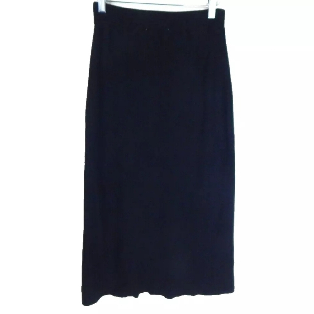 Zara Ribbed Button Front Midi Skirt - Picture 3 of 3